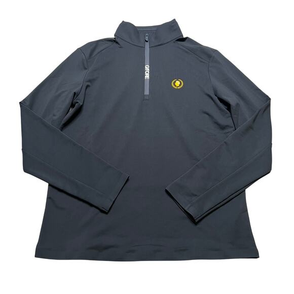 G/FORE Quarter Zip Pullover Onyx Black Men’s Size S Golf Performance Top - Picture 1 of 11